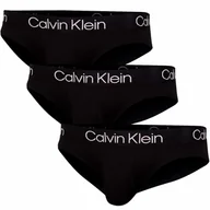 Majtki męskie - CALVIN KLEIN MAJTKI MĘSKIE HIP BRIEF 3 PARY BLACK 000NB2969A 7V1 - Rozmiar: S - miniaturka - grafika 1