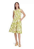 Sukienki - Vera Mont Vera Mont Sukienka damska, zielony/biały, 38 - miniaturka - grafika 1