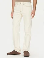 Spodnie męskie - AMI PARIS Jeansy HTR001.DE0039 Écru Classic Fit - miniaturka - grafika 1