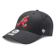 Czapki damskie - Czapka z daszkiem 47 Brand MLB Atlanta Braves '47 MVP B-MVP01WBVRP-NY Navy - miniaturka - grafika 1