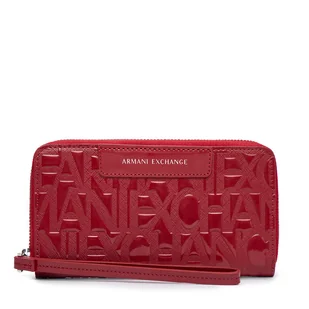 Duży Portfel Damski Armani Exchange XW001606 AF17290 U5081 Czerwony - Portfele - miniaturka - grafika 1