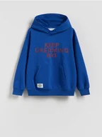 Bluzy dla chłopców - Reserved - Bluza z kapturem - niebieski - miniaturka - grafika 1