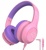 Słuchawki - PowerLocus Wired Headphones PLED Wired Kids Pink - miniaturka - grafika 1