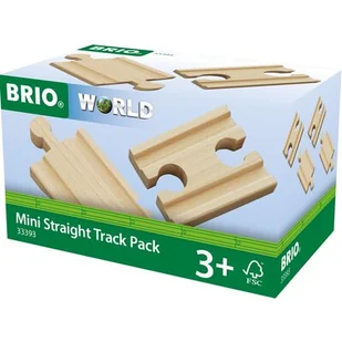 Brio 1/4 Zestaw szyn 33393 - Kolejki i akcesoria - miniaturka - grafika 1