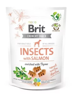 Brit BRIT CARE Dog Crunchy Cracker Insects rich in Salmon 200g 50563-uniw - Przysmaki dla psów - miniaturka - grafika 1