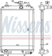 Części motocyklowe - NISSENS Chłodnica, układ chłodzenia silnika NISSENS 617549 617549 - miniaturka - grafika 1