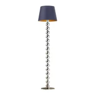 Lampy stojące - Srebrna lampa podłogowa do sypialni BANGKOK GOLD z designerskim stelażem z kul - miniaturka - grafika 1