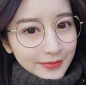 Okulary korekcyjne, oprawki, szkła - Okulary metal korekcyjne minusy kocie uszy -1 - miniaturka - grafika 1