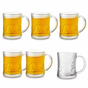 Komplet 6 kubków szklanych tadar róża 220 ml - Szklanki - miniaturka - grafika 1