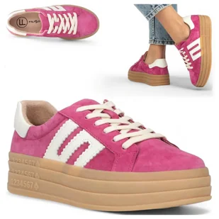 Sneakersy Damskie SKÓRZANE FILIPPO Wygodne sportowe Półbuty Platforma 40 - Półbuty damskie Sneakersy Damskie SKÓRZANE FILIPPO Wygodne sportowe Półbuty Platforma 40 - Półbuty damskie - miniaturka - grafika 1