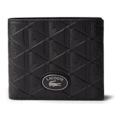 Portfele - Lacoste Nomogramme Portfel Skórzany 11.5 cm czarny - miniaturka - grafika 1