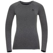 Pozostała odzież narciarska - Odlo Performance Warm Plus Top Crew Neck L/S Women, szary L 2021 Koszulki bazowe termiczne i narciarskie 196191-15701-L - miniaturka - grafika 1