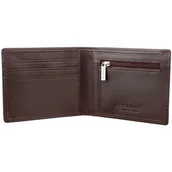 Portfele - Cienki portfel męski skórzany typu SLIM (Brąz) - miniaturka - grafika 1