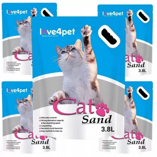 Żwirek Silikonowy CAT SAND 8x3,8l (11,6kg) - Żwirek dla kotów - miniaturka - grafika 2