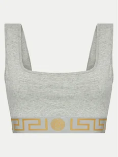 Versace Biustonosz top 1013323 Szary - Bielizna sportowa damska - miniaturka - grafika 1