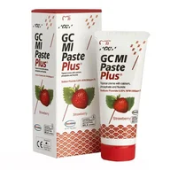 Pasty do zębów - GC Mi Paste Plus truskawka - Sztuczne szkliwo z fluorem o smaku truskawkowym 35 ml - miniaturka - grafika 1