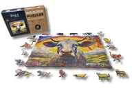 Puzzle - Puzzle Drewniane dla dzieci i dorosłych RainbowCow Krowa 100 elementów - miniaturka - grafika 1