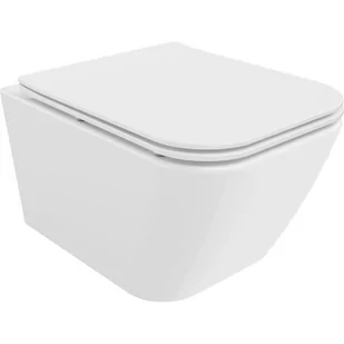 Mexen Madox Miska Wc Rimless Z Deską Wolnoopadającą Slim, Duroplast, Biała - 30154000 - Miski WC - miniaturka - grafika 1