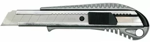 Nożyk z ostrzem łamanym 18mm, prowadnica metalowa Vorel 76184 - ZYSKAJ RABAT 30 ZŁ - Nożyce i noże - miniaturka - grafika 1