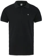 Koszulki męskie - t-shirt HORSEFEATHERS KATO POLO T-SHIRT Black - miniaturka - grafika 1