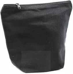 Czarna Bawełniana Kosmetyczka - Kosmetyczki, organizery i kuferki - miniaturka - grafika 1