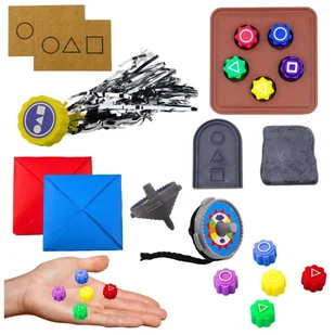 Zestaw 5 gier Squid Game Leantoys - gra - Gry planszowe - miniaturka - grafika 1