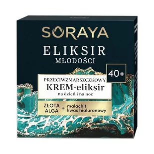 Soraya Eliksir Młodości Przeciwzmarszczkowy Krem-Eliksir na dzień i na noc 40+ Złota Alga+ malachait kwas hialuronowy 50 ml - Kremy do twarzy - miniaturka - grafika 1