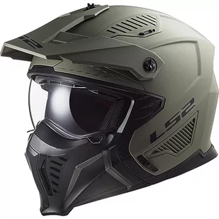 LS2, crossoverowy kask motocyklowy DRIFTER solid mat sand 2206, XXL - Kaski motocyklowe - miniaturka - grafika 1