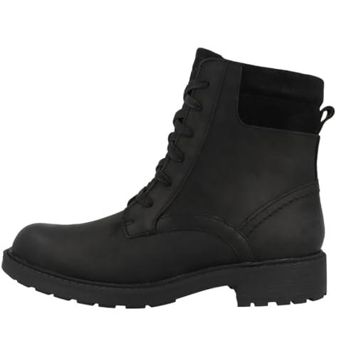 Clarks Orinoco2 Spice damskie kozaki, Black Leather, rozmiar 39,5 EU, Czarna skóra, 39.5 EU