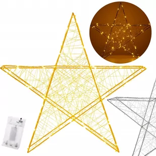 Oświetlenie świąteczne 100 LED gwiazda dekoracja świąteczna witraż biały ciepły - Oświetlenie świąteczne - miniaturka - grafika 1