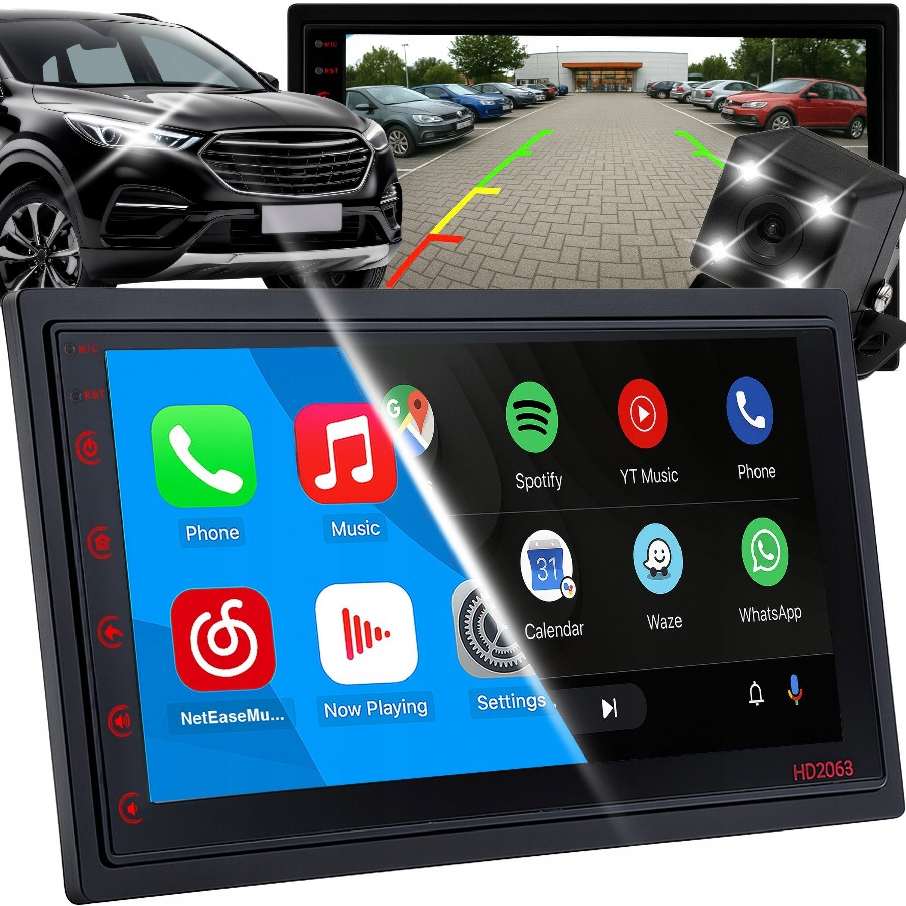 Retoo RADIO SAMOCHODOWE ANDROID 7