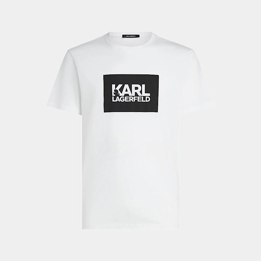 Damski T-shirt Biały Karl Lagerfeld