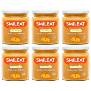 Smileat Słoiczek z ekologiczną dynią i cukinią po 6 miesiącu Zestaw 6 x 230 g Bio - Dania dla dzieci - miniaturka - grafika 1