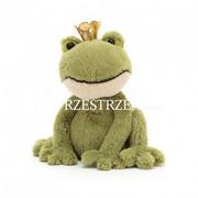 Maskotki i pluszaki - MASKOTKA JELLYCAT Żabka zielona w złotej koronie - 12 cm - miniaturka - grafika 1