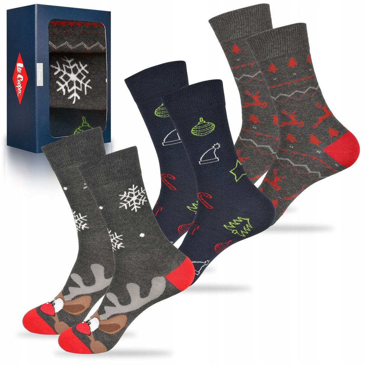 Skarpetki męskie świąteczne rozmiar 43/46