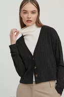 Swetry damskie - Billabong kardigan damski kolor czarny lekki - miniaturka - grafika 1