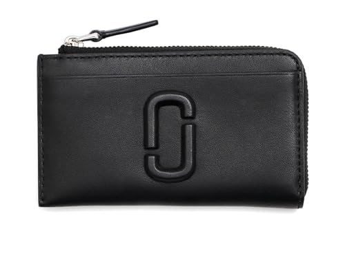 Marc Jacobs Damski portfel The Leather J Marc Top Zip Multi Wallet, Black, One Size
