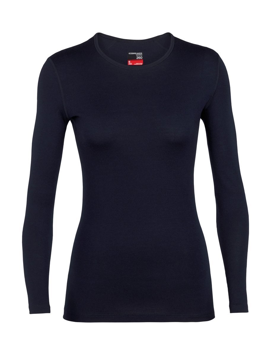 Longsleeve termiczny damski Icebreaker 260 TECH granatowy IB104387401 r L