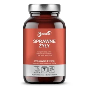 Panaseus Sprawne Żyły (50 kaps.) - Suplementy naturalne - miniaturka - grafika 1