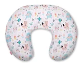 Poduszki do karmienia - Poduszka rogal do karmienia fasolka rozbieralna- misie niebieskie - miniaturka - grafika 1