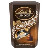 Inne słodycze - Lindt Lindor 70 % Cocoa Praliny z czekolady gorzkiej 337 g - miniaturka - grafika 1