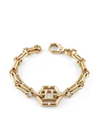 Bransolety męskie - PHILIPP PLEIN Bransoletka Plein Icon Chain PJ9EA06BU Złoty - miniaturka - grafika 1