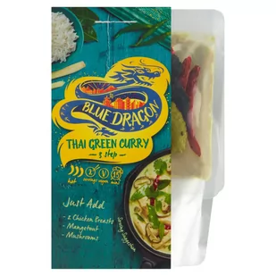 Blue Dragon - Zestaw do dania Thai zielone curry - Przyprawy w płynie - miniaturka - grafika 1