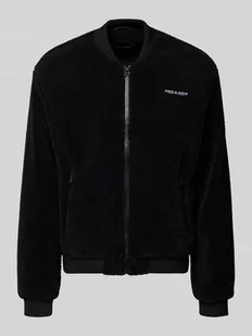 Bomberka z futerka z wyhaftowanym logo - Kurtki męskie - miniaturka - grafika 1