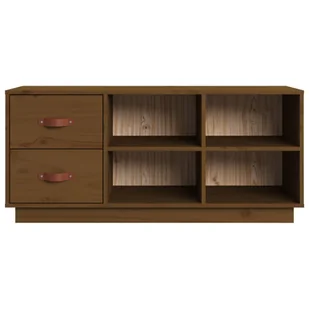 Lumarko Szafka na buty, miodowy brąz, 100x34x45 cm, lite drewno sosnowe - Szafki na buty - miniaturka - grafika 7