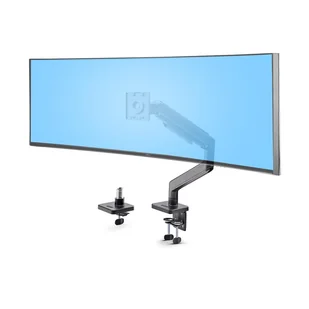 StarTech H1M1AG1-MONITOR-ARM uchwyt / stojak do monitorów 124,5 cm (49") Biurko Czarny - Uchwyty do monitorów - miniaturka - grafika 1
