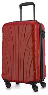 SUITLINE - Bagaż podręczny Walizka twarda Walizka Walizka Walizka Walizka Zestaw walizki, 4 rolki, TSA (S, M & L), kolor: czerwony S20-8801M-R-88011017 - Walizki - miniaturka - grafika 1