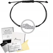 Bransoletki - Bransoletka Srebrna Bolid Formuła 1 Sznurek 925 GRAWER DEDYKACJA GRATIS - miniaturka - grafika 1