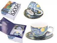 Filiżanki - Filiżanka espresso ze spodkiem - V. van Gogh, Gwiaździsta Noc (CARMANI) - miniaturka - grafika 1