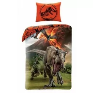 Pościel dla dzieci - Halantex Pościel bawełniana 160x200 Park Jurajski Jurassic World dziecięca z poszewką 70x80 Kids 09 - miniaturka - grafika 1